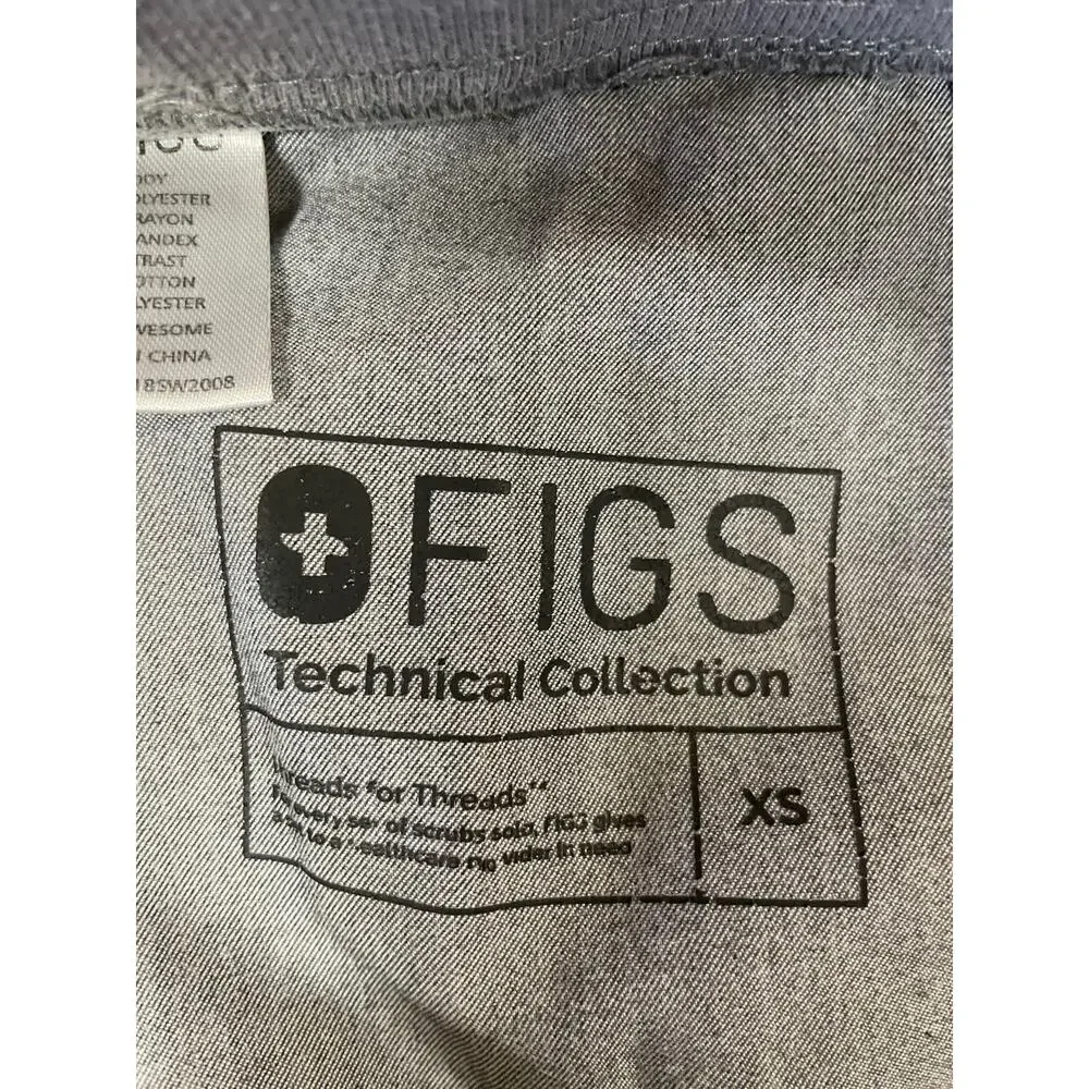 Figs Scrubs Pants Gray Size XS Women's Bottoms Missing Drawstring Grey
